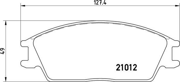 Brembo P 30 001 - Bromsbeläggssats, skivbroms xdelar.se