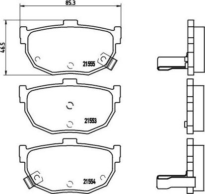 Brembo P 30 003 - Bromsbeläggssats, skivbroms xdelar.se