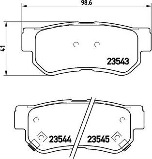 Brembo P 30 014 - Bromsbeläggssats, skivbroms xdelar.se