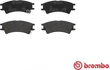 Brembo P 30 011 - Bromsbeläggssats, skivbroms xdelar.se