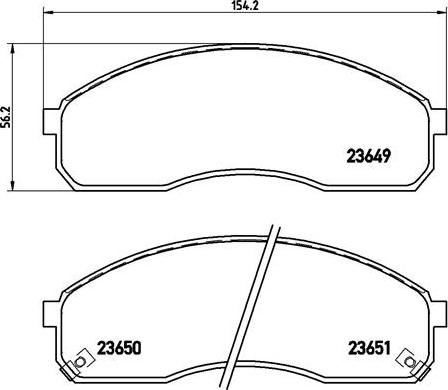 Brembo P 30 012 - Bromsbeläggssats, skivbroms xdelar.se