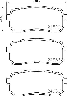 Brembo P 30 080 - Bromsbeläggssats, skivbroms xdelar.se