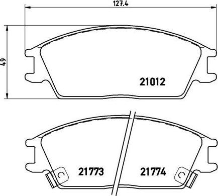 Brembo P 30 024 - Bromsbeläggssats, skivbroms xdelar.se