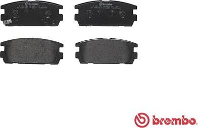 Brembo P 30 021 - Bromsbeläggssats, skivbroms xdelar.se