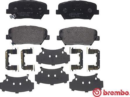 Brembo P 30 070 - Bromsbeläggssats, skivbroms xdelar.se