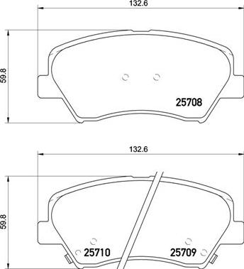 Brembo P 30 073 - Bromsbeläggssats, skivbroms xdelar.se