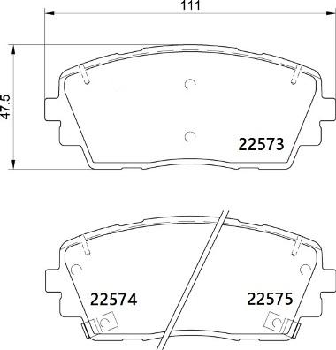 Brembo P 30 115 - Bromsbeläggssats, skivbroms xdelar.se