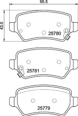 Brembo P 30 120 - Bromsbeläggssats, skivbroms xdelar.se