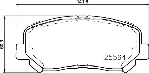 Brembo P 37 019 - Bromsbeläggssats, skivbroms xdelar.se