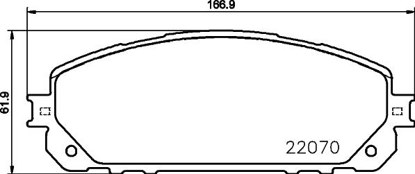 Brembo P 37 021 - Bromsbeläggssats, skivbroms xdelar.se