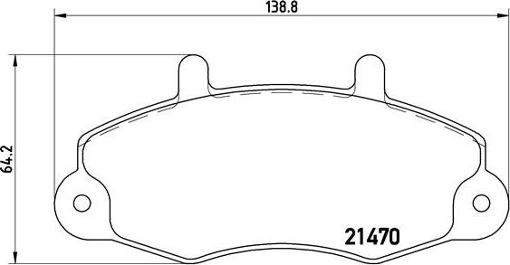 Brembo P 24 049 - Bromsbeläggssats, skivbroms xdelar.se