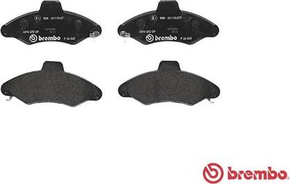 Brembo P 24 045 - Bromsbeläggssats, skivbroms xdelar.se