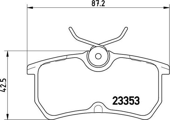 Brembo P 24 047 - Bromsbeläggssats, skivbroms xdelar.se