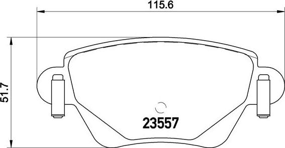 Brembo P 24 059 - Bromsbeläggssats, skivbroms xdelar.se