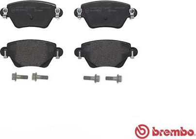 Brembo P 24 059 - Bromsbeläggssats, skivbroms xdelar.se