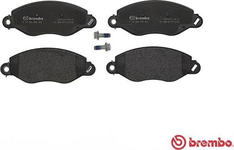 Brembo P 24 053 - Bromsbeläggssats, skivbroms xdelar.se