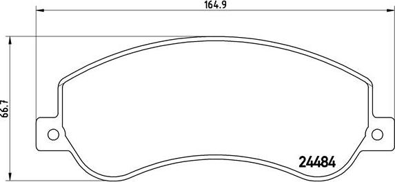 Brembo P 85 115 - Bromsbeläggssats, skivbroms xdelar.se