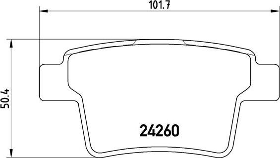 Brembo P 24 063 - Bromsbeläggssats, skivbroms xdelar.se