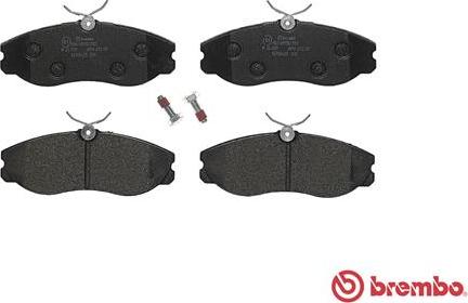 Brembo P 24 039 - Bromsbeläggssats, skivbroms xdelar.se