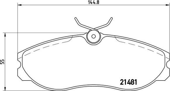 Brembo P 24 039 - Bromsbeläggssats, skivbroms xdelar.se