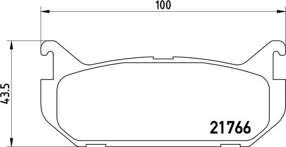 Brembo P 24 036 - Bromsbeläggssats, skivbroms xdelar.se