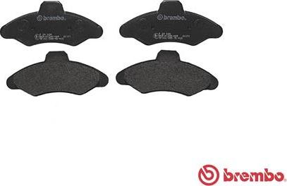 Brembo P 24 029 - Bromsbeläggssats, skivbroms xdelar.se