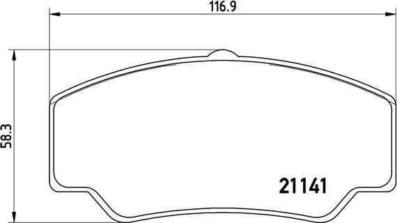 Brembo P 24 023 - Bromsbeläggssats, skivbroms xdelar.se