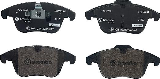 Brembo P 24 076X - Bromsbeläggssats, skivbroms xdelar.se