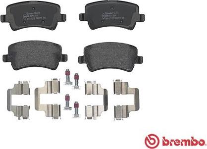 Brembo P 24 078 - Bromsbeläggssats, skivbroms xdelar.se