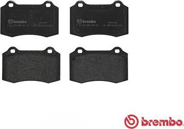 Brembo P 24 073 - Bromsbeläggssats, skivbroms xdelar.se