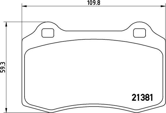 Brembo P 24 073 - Bromsbeläggssats, skivbroms xdelar.se