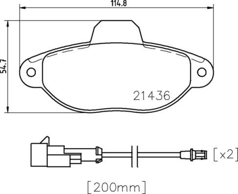 Brembo P 24 147X - Bromsbeläggssats, skivbroms xdelar.se