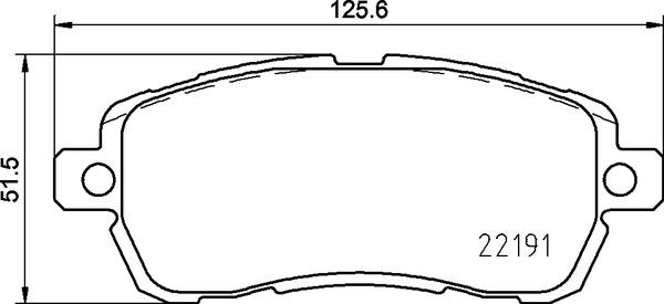 Brembo P 24 203 - Bromsbeläggssats, skivbroms xdelar.se