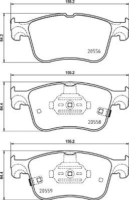 Brembo P 24 218 - Bromsbeläggssats, skivbroms xdelar.se