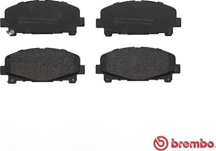 Brembo P 28 043 - Bromsbeläggssats, skivbroms xdelar.se