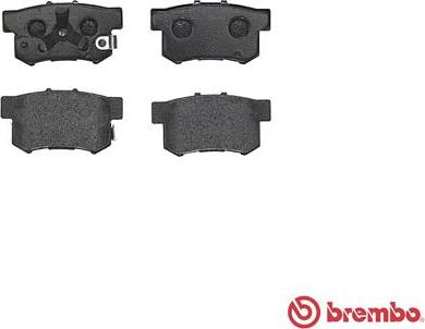 Brembo P 28 051 - Bromsbeläggssats, skivbroms xdelar.se