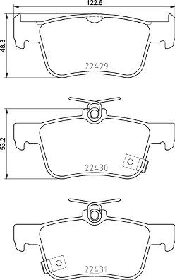 Brembo P 28 089 - Bromsbeläggssats, skivbroms xdelar.se