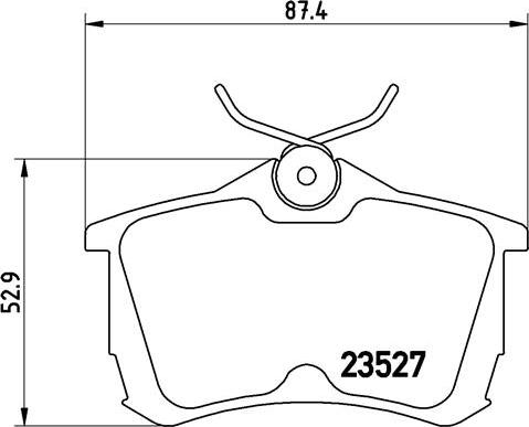 Brembo P 28 030 - Bromsbeläggssats, skivbroms xdelar.se