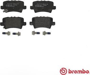 Brembo P 28 038 - Bromsbeläggssats, skivbroms xdelar.se