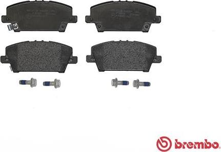 Brembo P 28 037 - Bromsbeläggssats, skivbroms xdelar.se