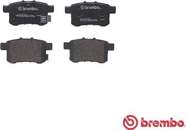 Brembo P 28 072 - Bromsbeläggssats, skivbroms xdelar.se