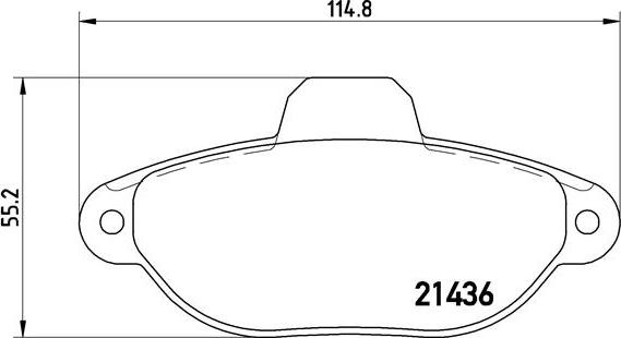 Brembo P 23 096 - Bromsbeläggssats, skivbroms xdelar.se