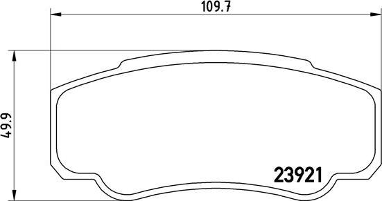 Brembo P 23 093 - Bromsbeläggssats, skivbroms xdelar.se