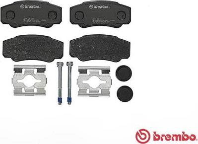 Brembo P 23 093 - Bromsbeläggssats, skivbroms xdelar.se