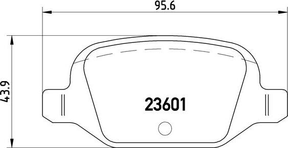 Brembo P 23 064 - Bromsbeläggssats, skivbroms xdelar.se