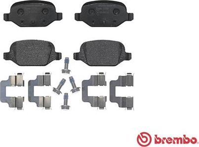 Brembo P 23 064 - Bromsbeläggssats, skivbroms xdelar.se