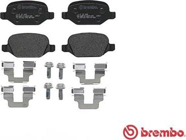 Brembo P 23 065 - Bromsbeläggssats, skivbroms xdelar.se