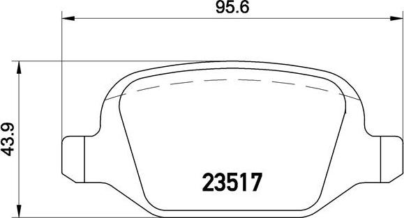 Brembo P 23 065 - Bromsbeläggssats, skivbroms xdelar.se