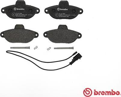 Brembo P 23 060 - Bromsbeläggssats, skivbroms xdelar.se