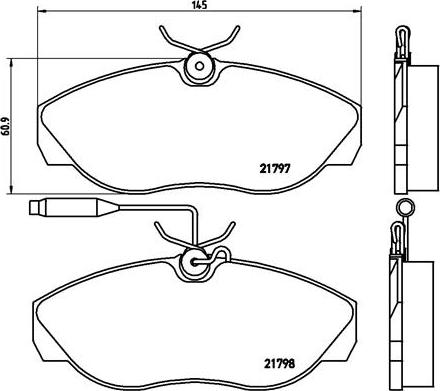 Brembo P 23 068 - Bromsbeläggssats, skivbroms xdelar.se